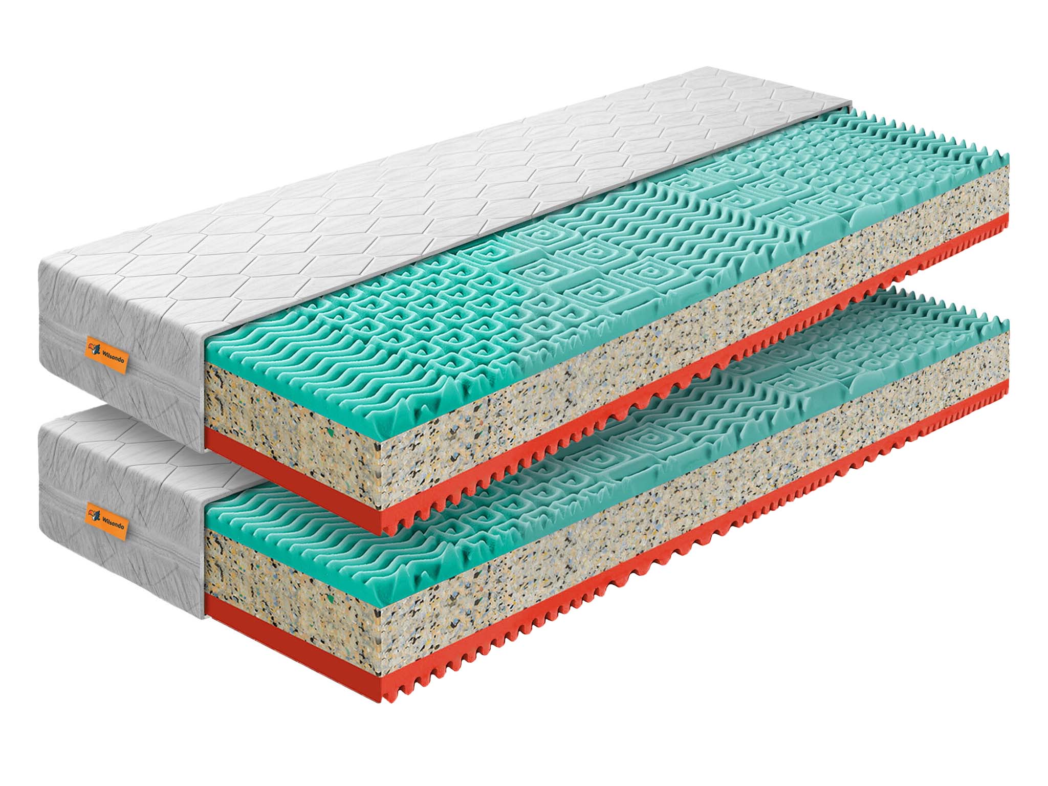 Saltea ecologică din spumă Tamaya 80x200 (2 buc) 1+1