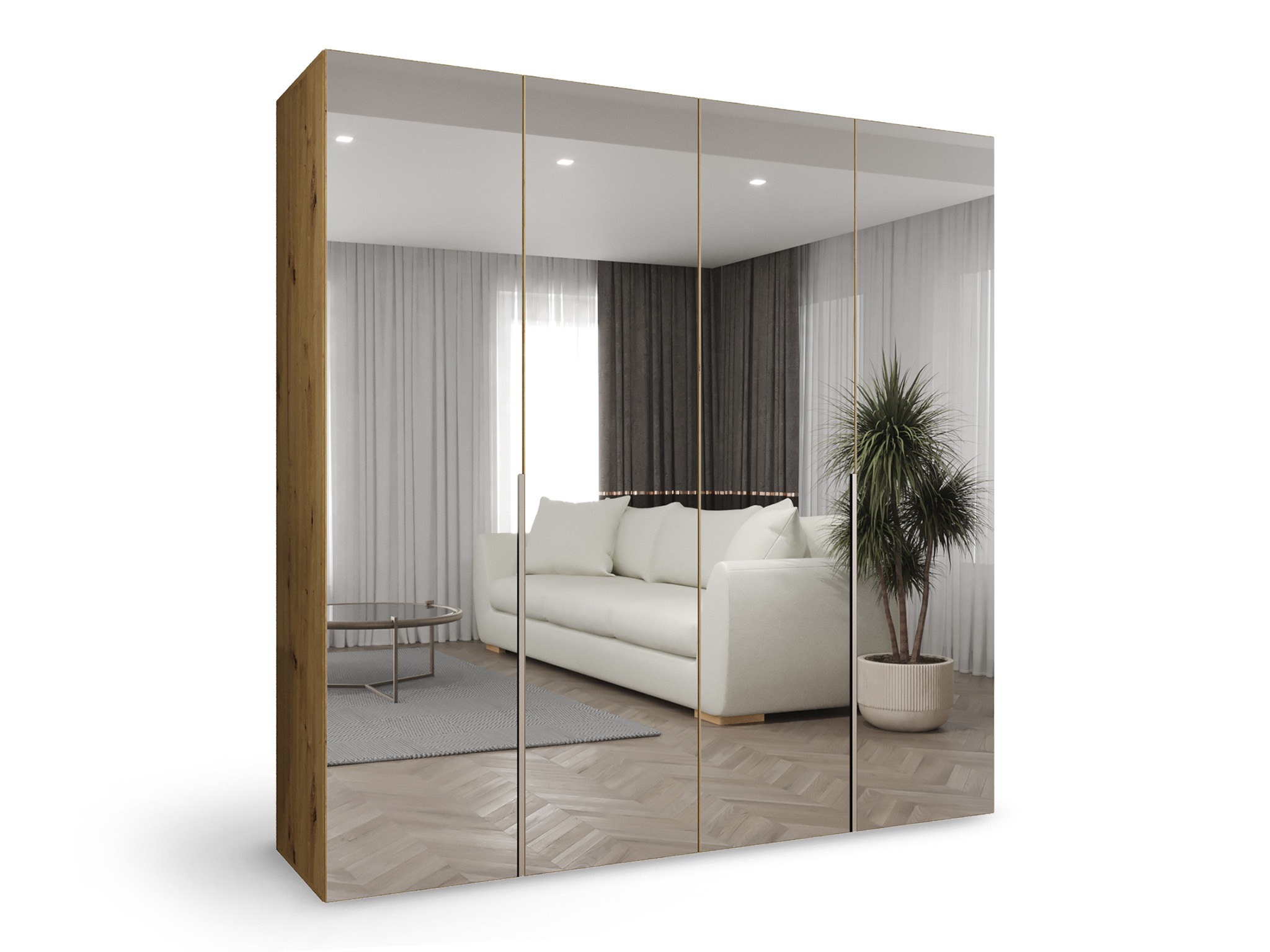 Skriňa Alicante 3 200x202x52 - dub artisan