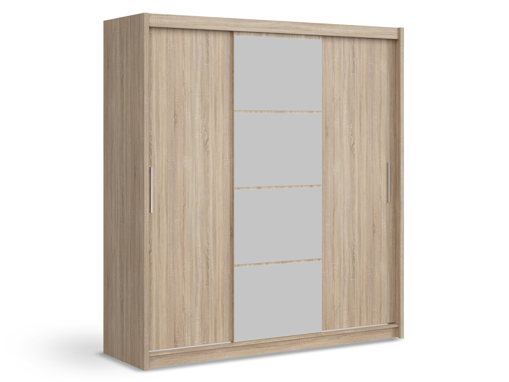 GE Šatníková skriňa so zrkadlom Marios 200x215x61 - dub sonoma