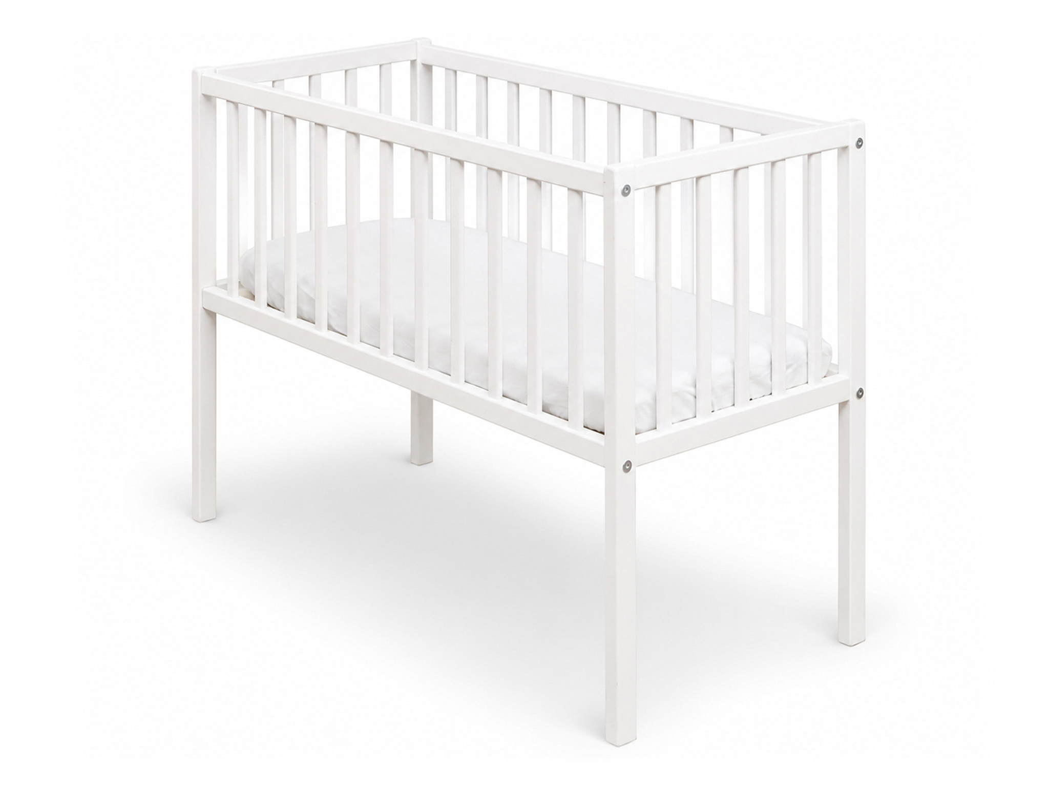 WO Detská postieľka Crib Side 90x40 - biela