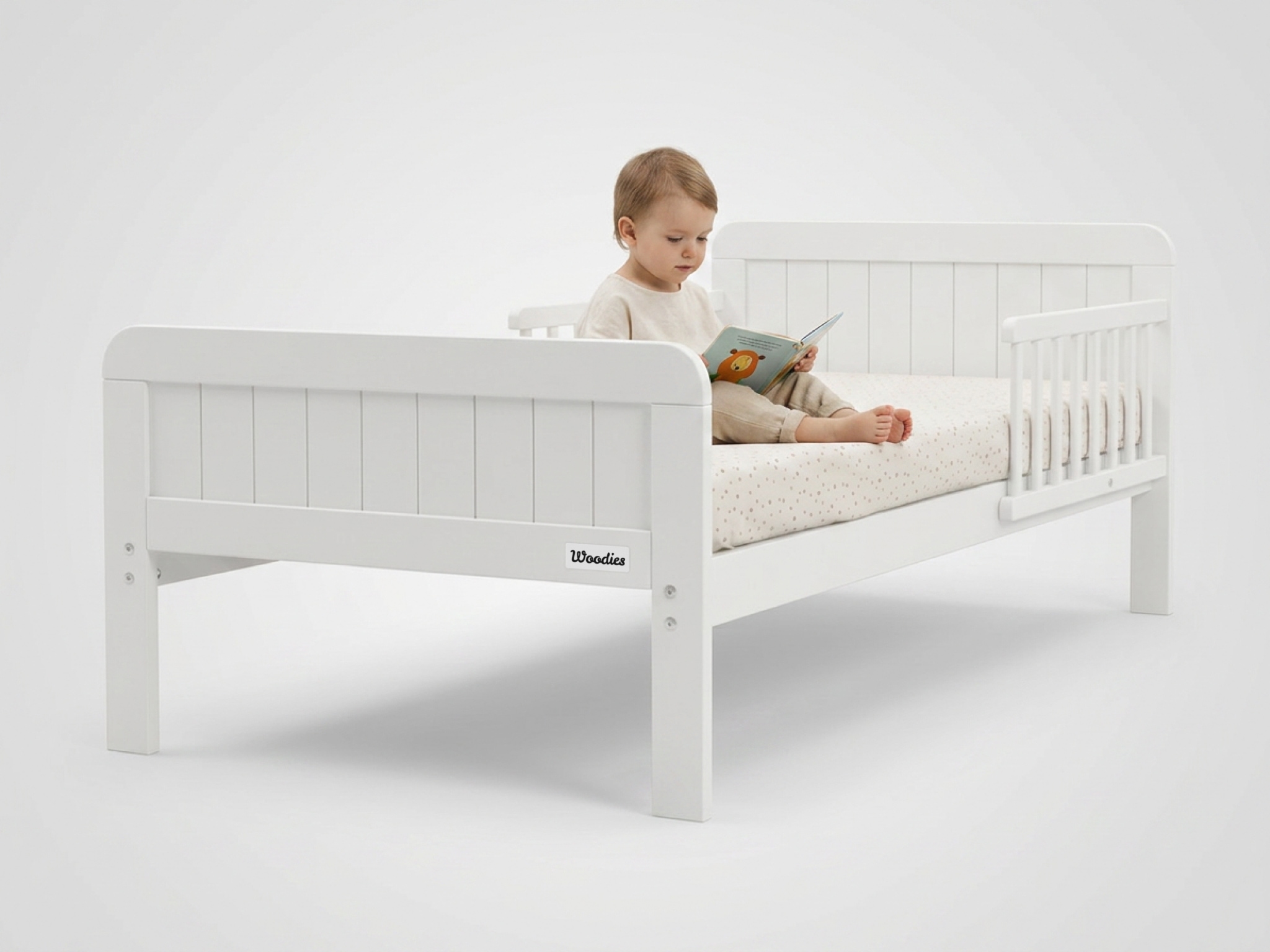 Detská drevená postieľ Country Toddler Bed 70x140 - biela