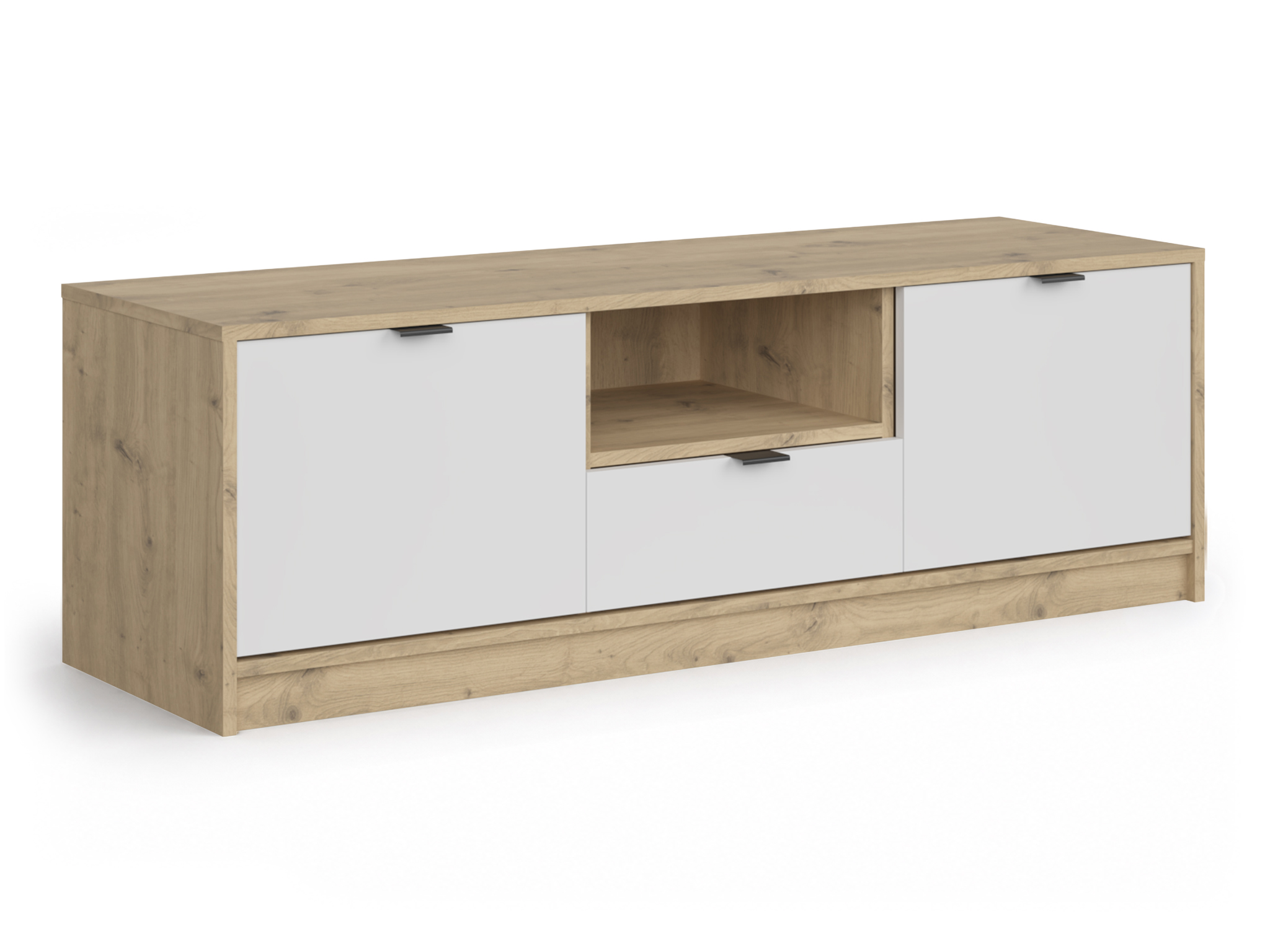 GE TV stolík Nepon - dub artisan / biela