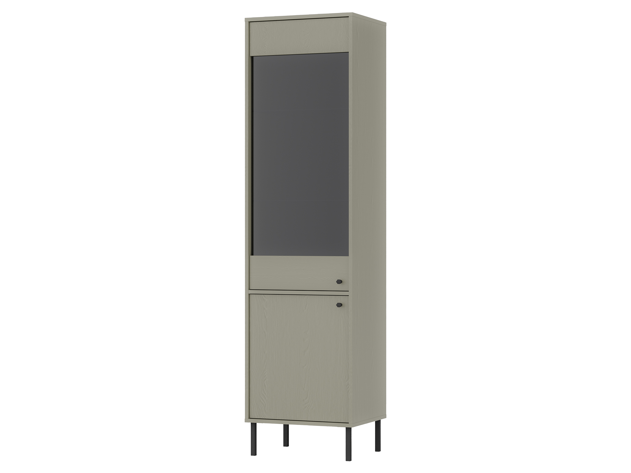 SERENA II 101 vitrines szekrény - zöld