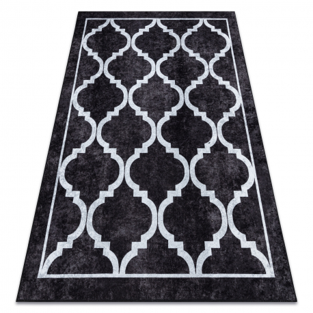 DW Crni protuklizni tepih Miro Trellis Dimenzija: 160x220 cm