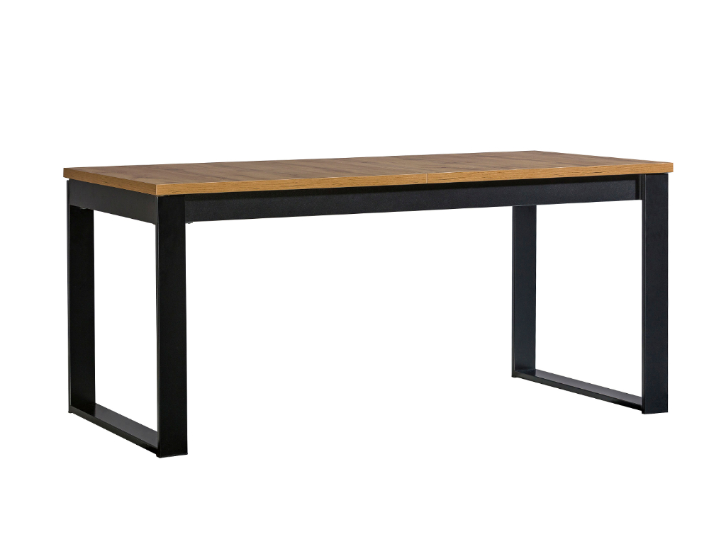 Rozkladací jedálenský stôl Lamelo 160-240x90 - dub wotan/čierna