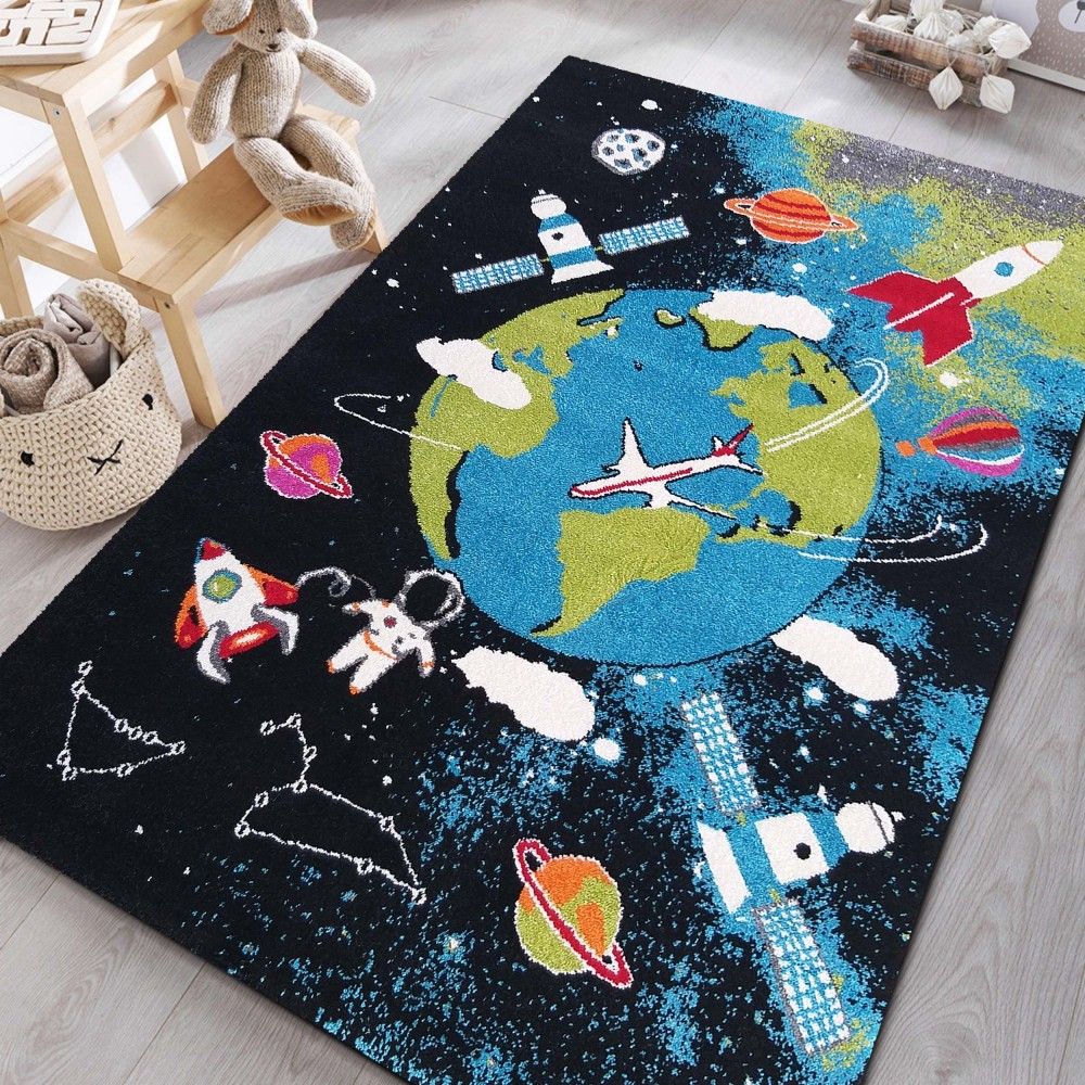 DY Šareni tepih za dječju sobu Svemir Dimenzija: 160x220 cm