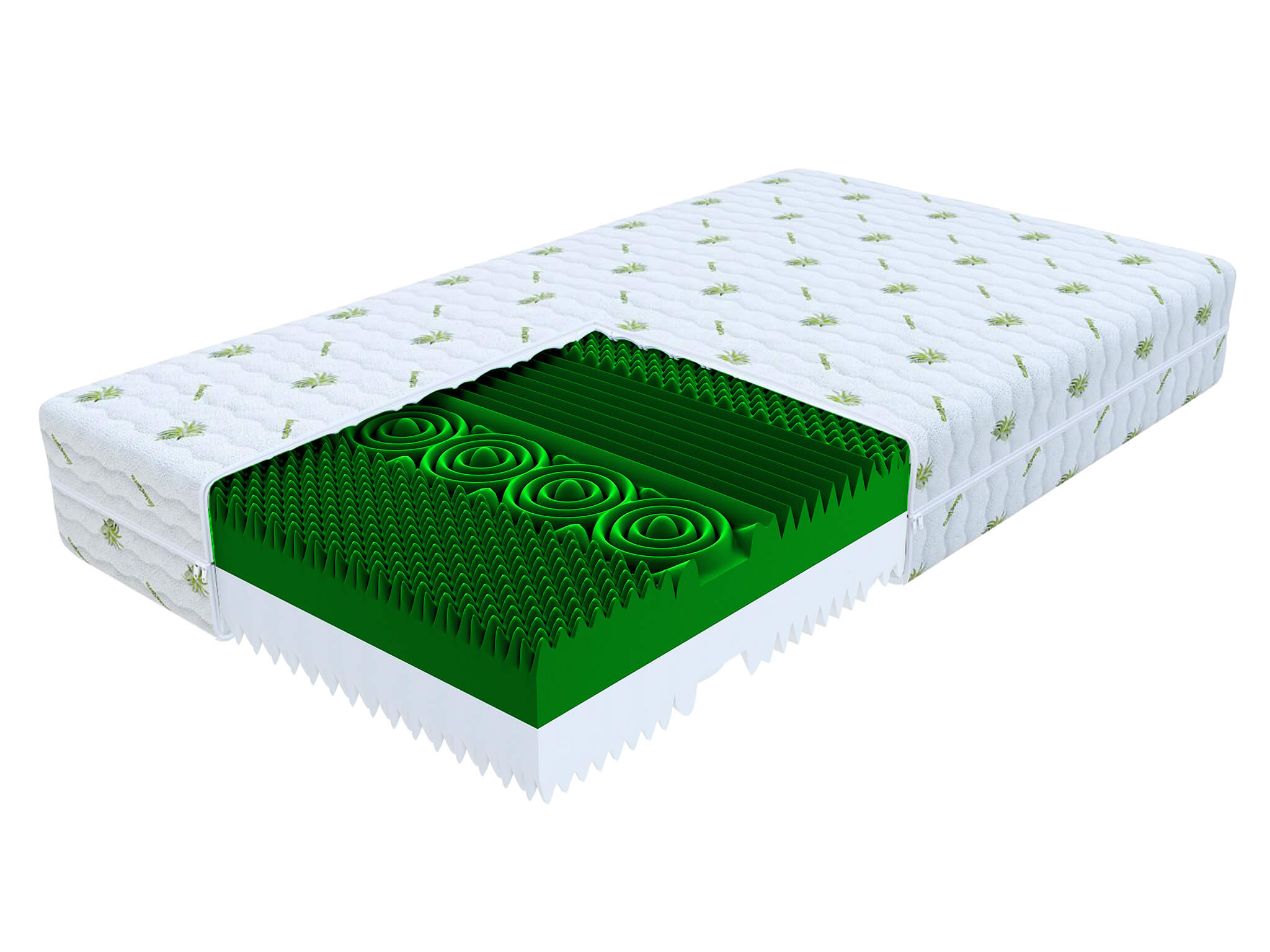 Vysoká pěnová matrace Derf 90x200 - potah Aloe Vera
