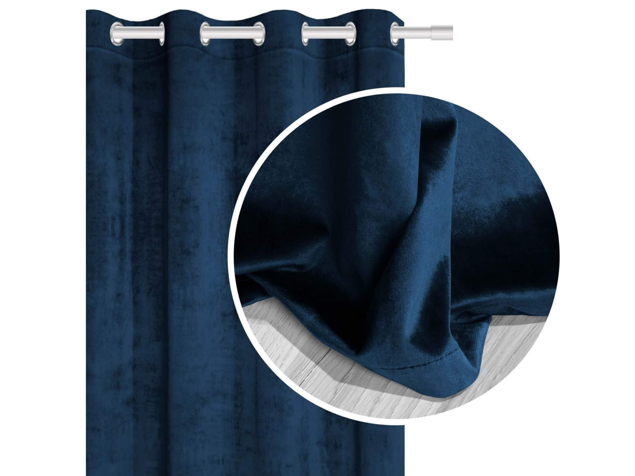 SN Velúrový záves Velvet 140x250 - modrá