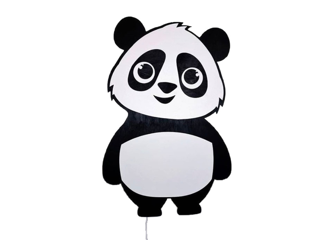 WW Drvena LED dječja lampa PANDA
