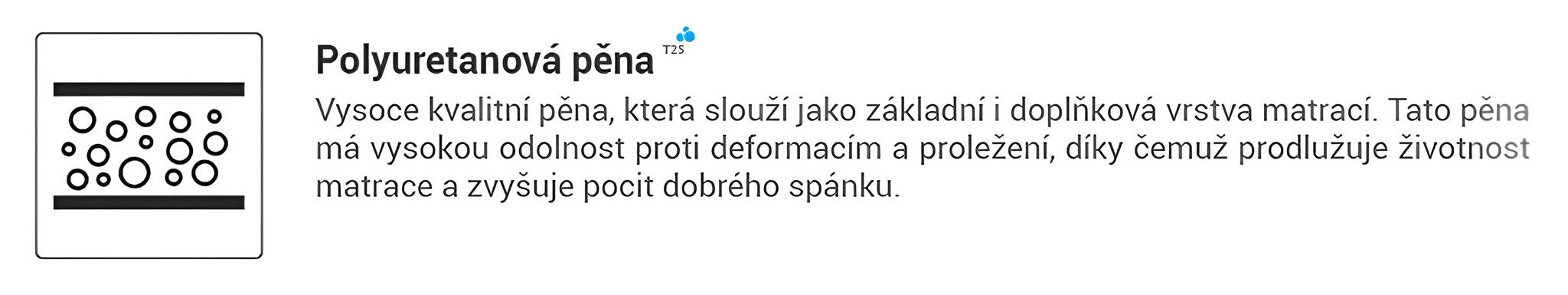 Dětská pěnová matrace Andrea