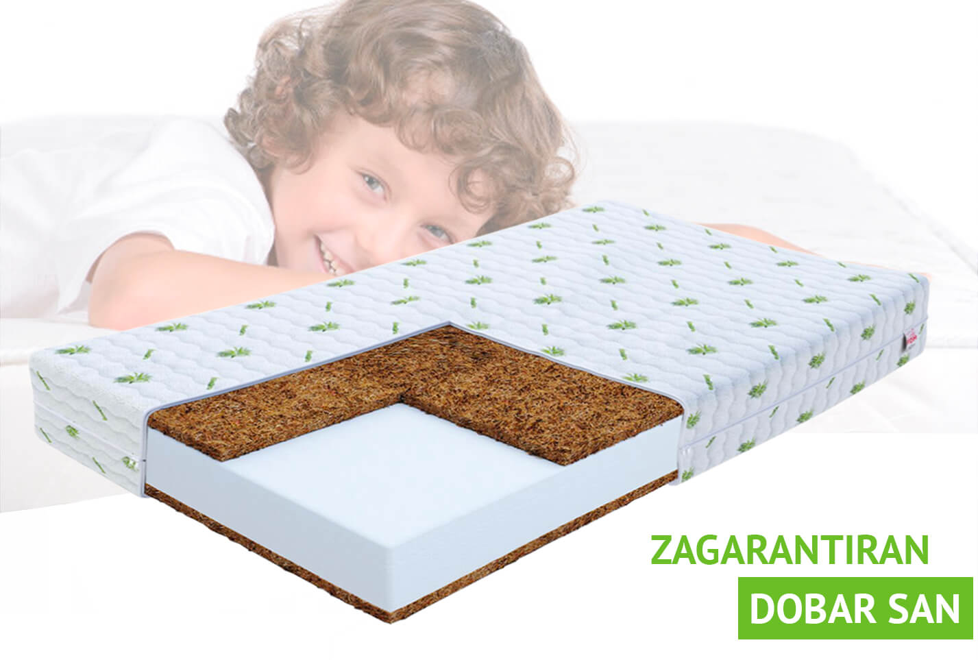 Dječji pjenasti madrac Rudy s kokosom